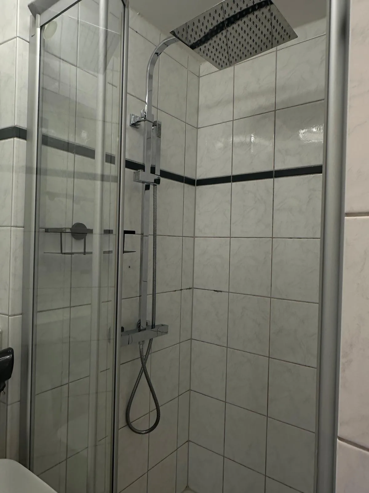 Dusche der Ferienwohnung Königstandblick, Detailansicht