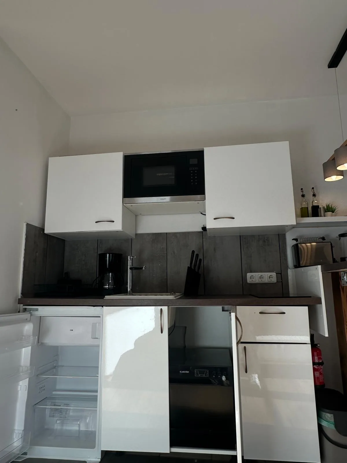 Küche der Ferienwohnung Königstandblick, weitere Ansicht