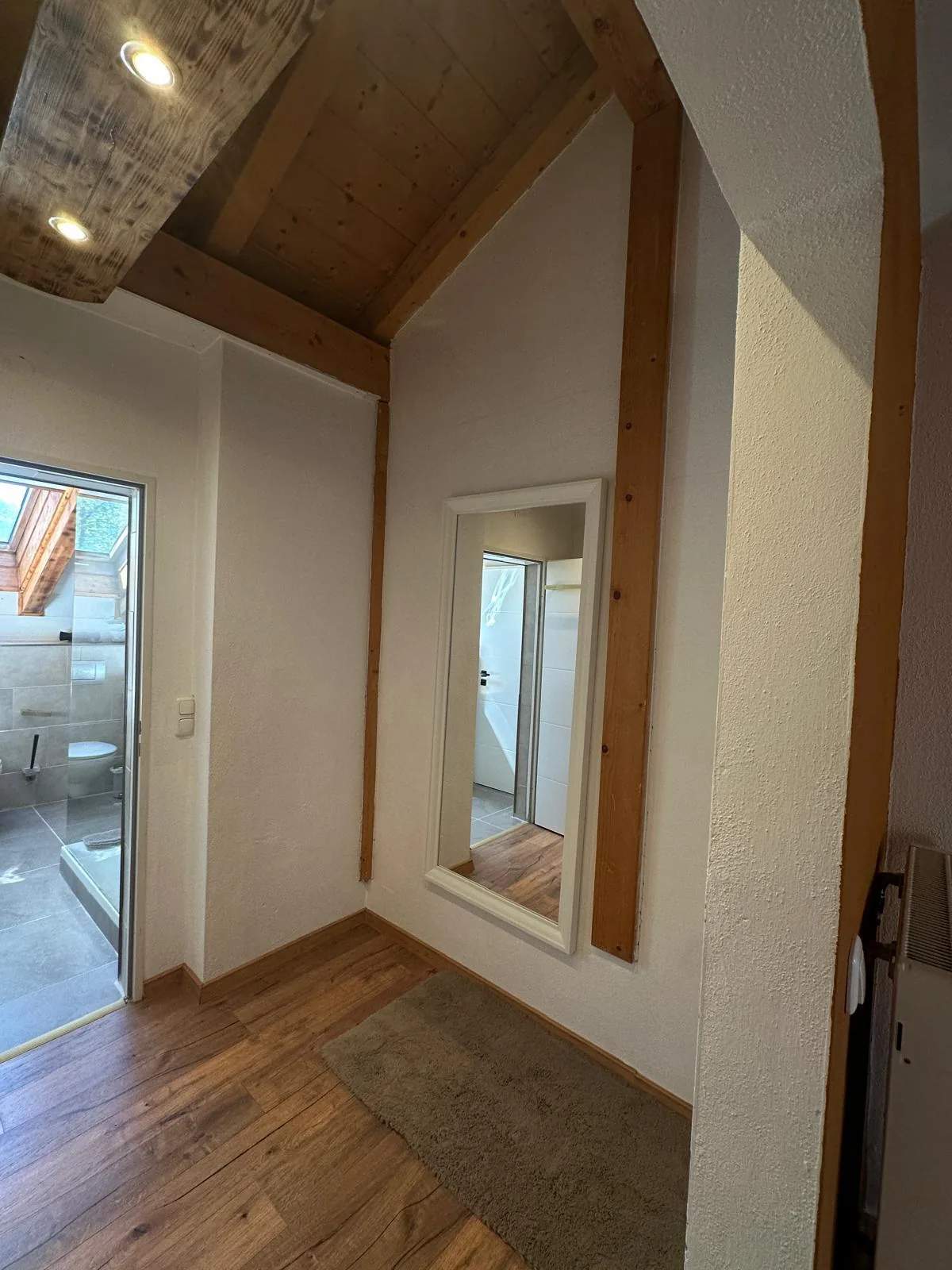 Zugang zum Balkon der Ferienwohnung Schafkopfblick