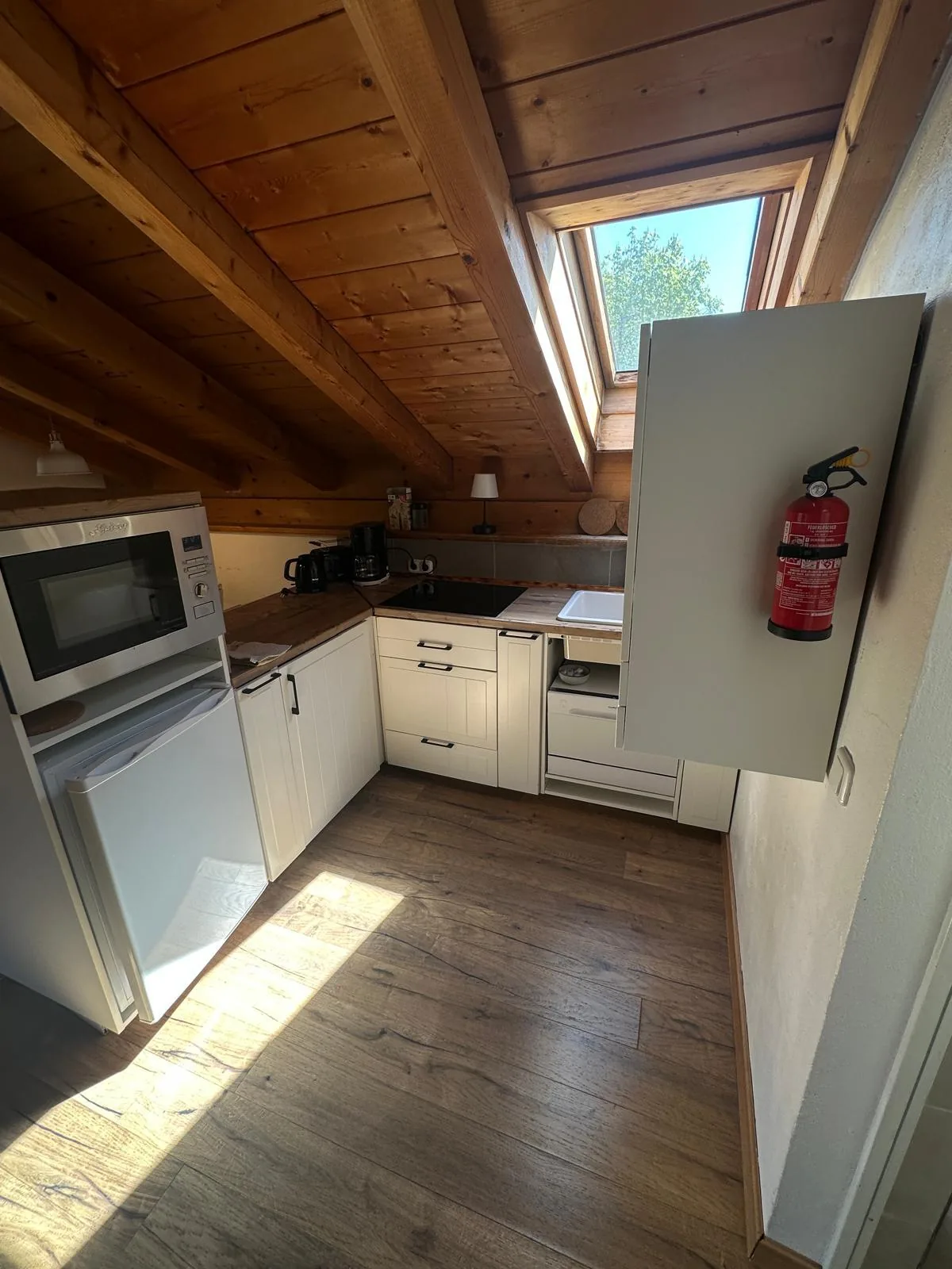Küche der Ferienwohnung Schafkopfblick