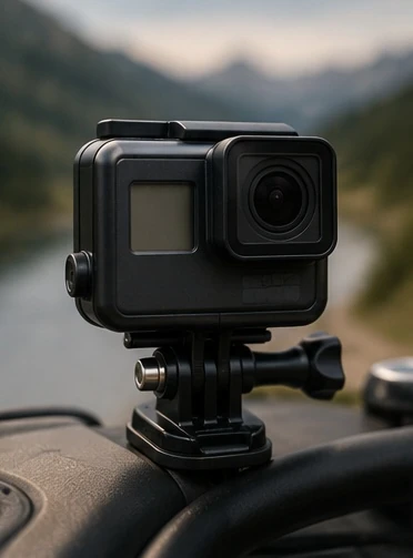 Actioncam-Halterung für Erinnerungsfotos unterwegs